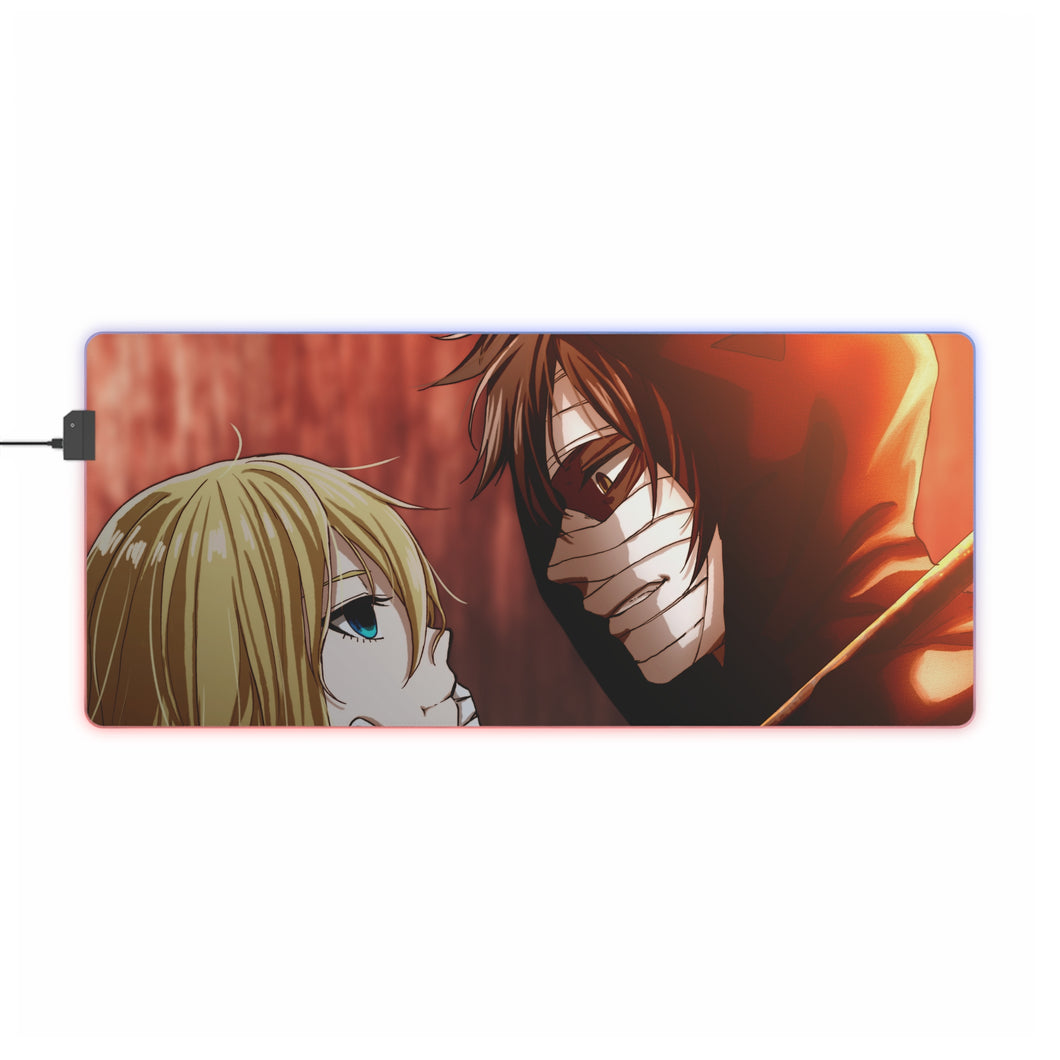 Tapis de souris LED RVB Angels Of Death (tapis de bureau)