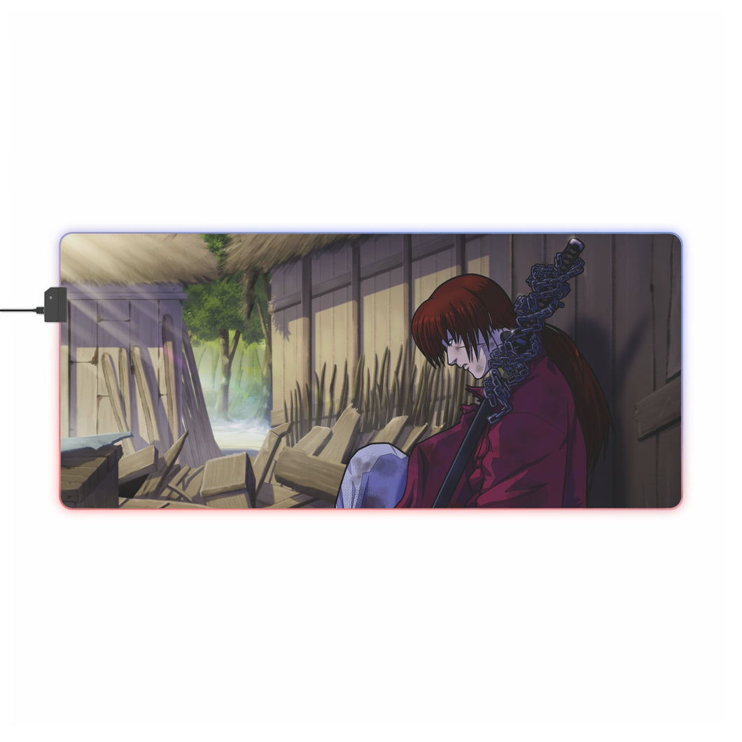 Tapis de souris LED RGB Anime Rurouni Kenshin (tapis de bureau)