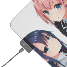 Charger l&#39;image dans la galerie, Tapis de souris LED RVB My Teen Romantic Comedy SNAFU Yukino Yukinoshita, Yui Yuigahama (tapis de bureau)
