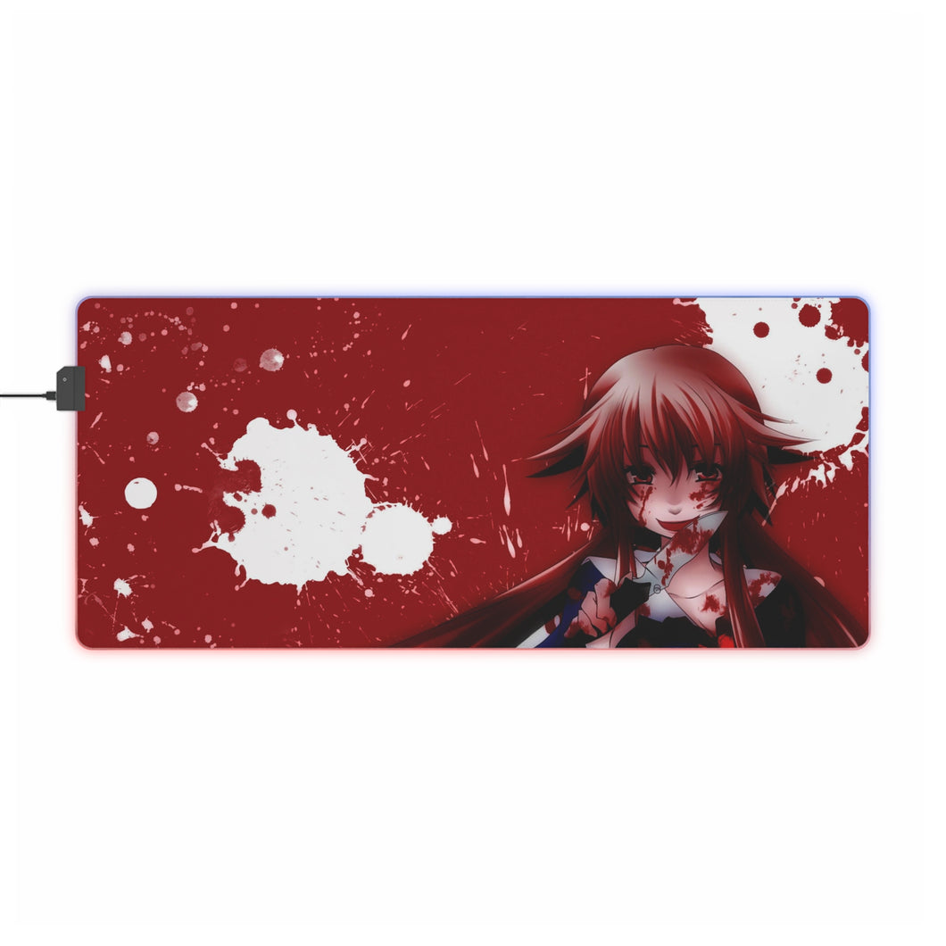 Tapis de souris LED RVB Mirai Nikki Yuno Gasai (tapis de bureau)