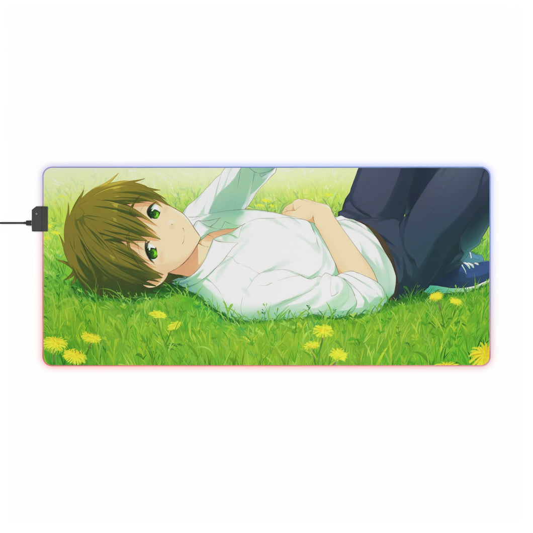 Gratuit ! Tapis de souris LED RVB Makoto Tachibana (tapis de bureau)