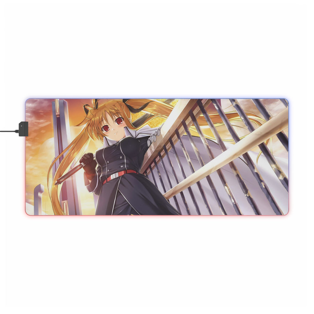 Magical Girl Lyrical Nanoha RGB LED Mouse Pad (Desk Mat)