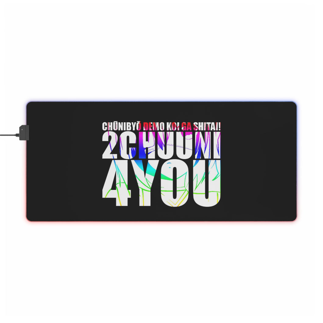 2 Chuuni 4 You RGB LED Mouse Pad (Desk Mat)