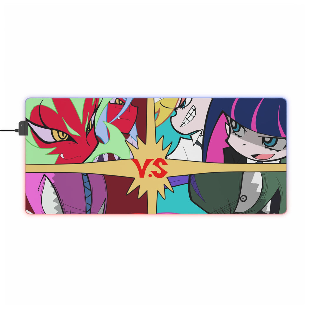 Panty & Stocking with Garterbelt Stocking Anarchy, Panty Anarchy, Chuck, Fastener, Panty Stocking With Garterbelt RGB LED Mouse Pad (Desk Mat)