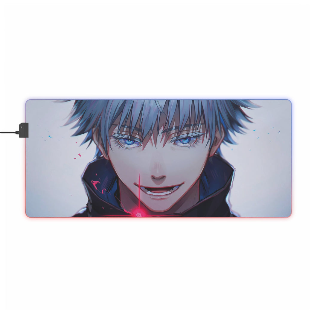 Tapis de souris LED RVB Satoru Gojo (tapis de bureau)