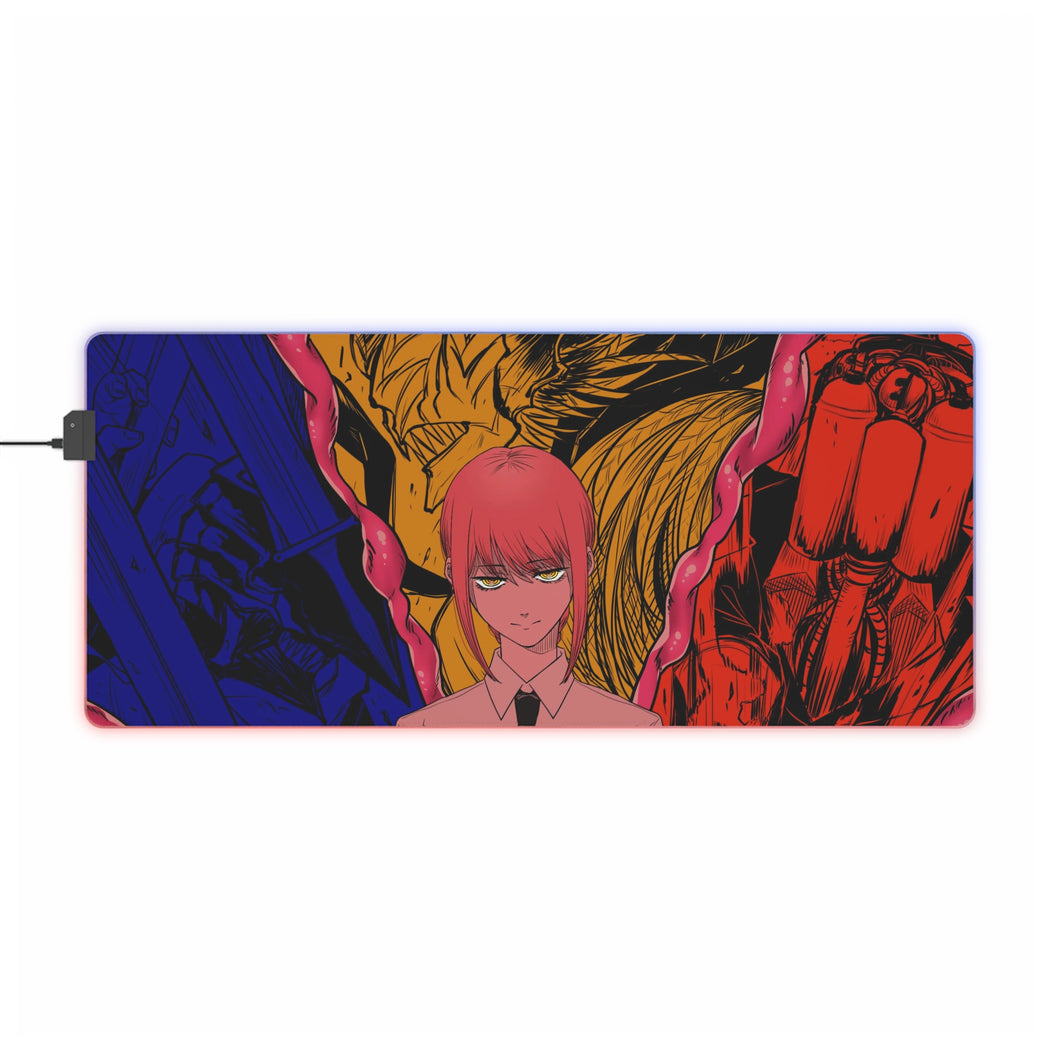 Anime Chainsaw Man RGB LED Mouse Pad (Desk Mat)