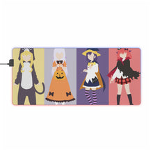 Cargar imagen en el visor de la galería, Gabriel DropOut Satanichia Kurumizawa Mcdowell, Gabriel Tenma White, Vignette Tsukinose April, Raphiel Shiraha Ainsworth RGB LED Mouse Pad (Desk Mat)
