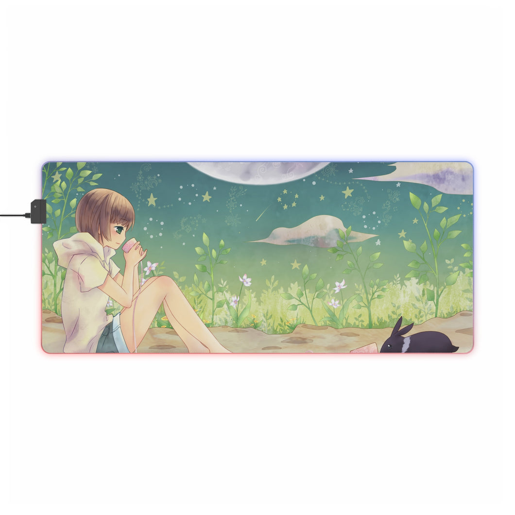 Anime Alice In Wonderland RGB LED Mouse Pad (Desk Mat)