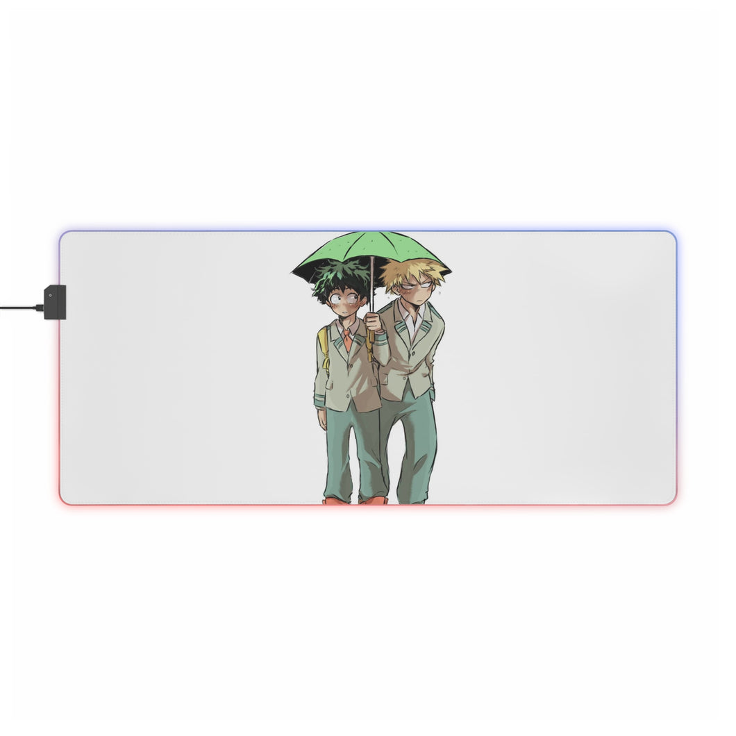 My Hero Academia Izuku Midoriya, Katsuki Bakugou RGB LED Mouse Pad (Desk Mat)