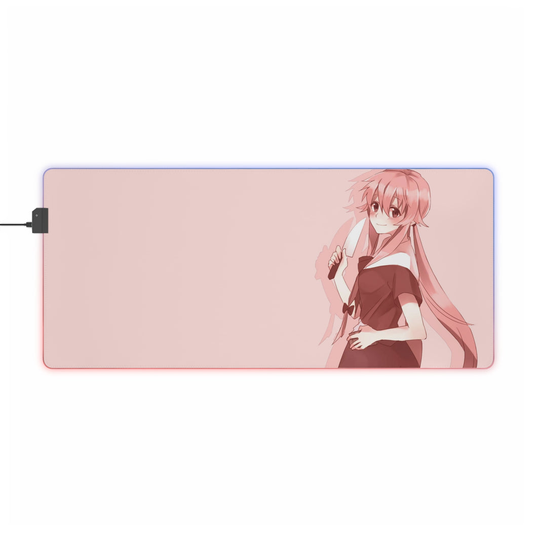 Mirai Nikki Yuno Gasai RGB LED Mouse Pad (Desk Mat)