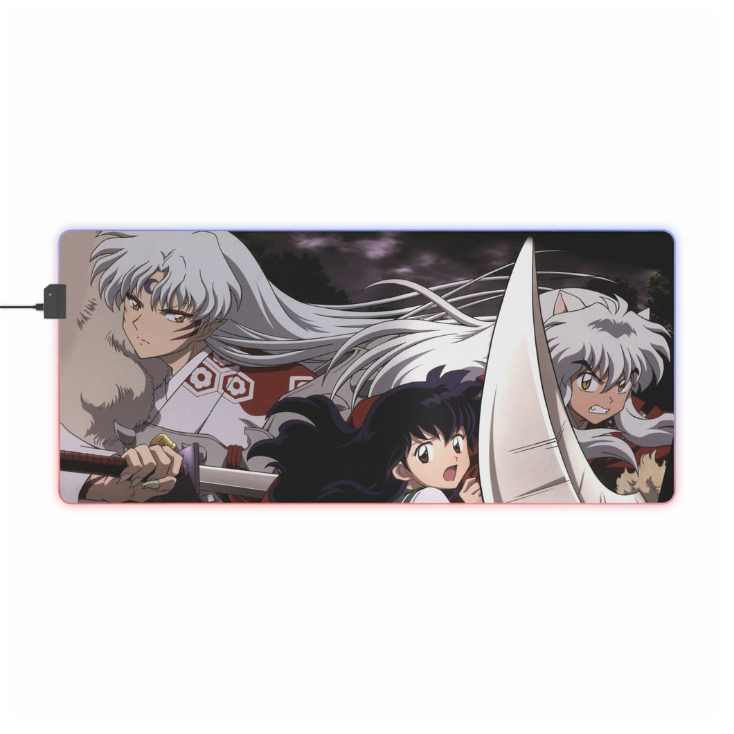 Alfombrilla de ratón LED RGB InuYasha (alfombrilla de escritorio)