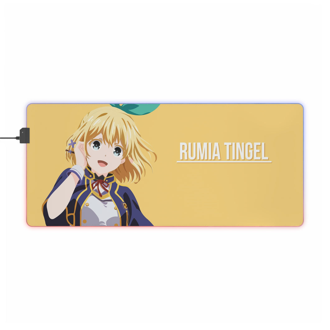 Rokudenashi Majutsu Koushi to Akashic Records Tapis de souris LED RVB (tapis de bureau)