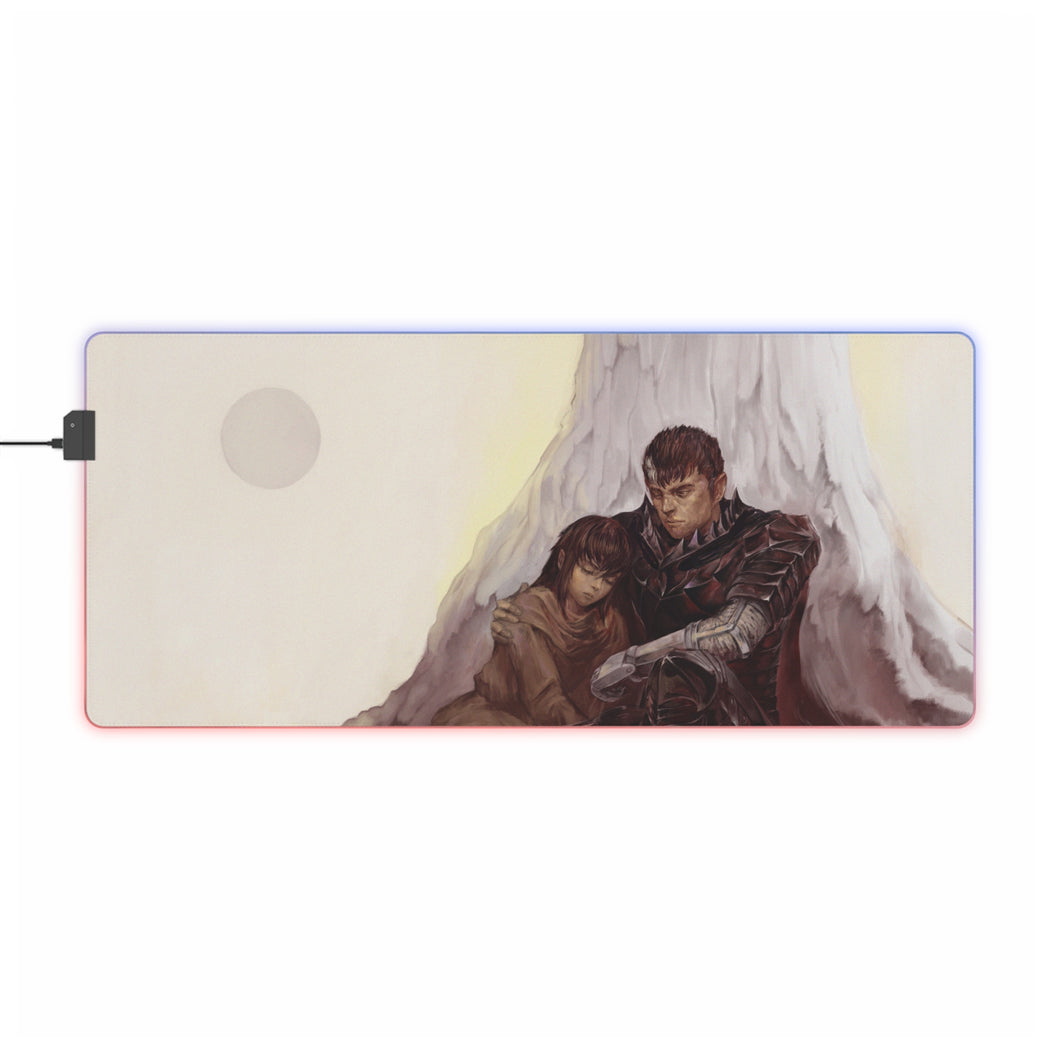 Tapis de souris LED RGB Anime Berserk (tapis de bureau)