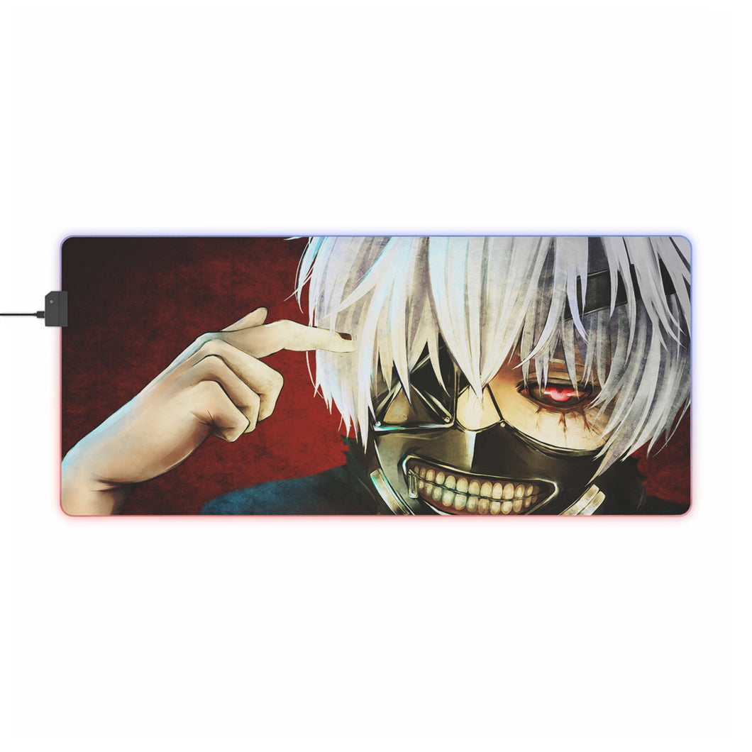 Tokyo Ghoul Ken Kaneki RGB LED Mouse Pad (Desk Mat)