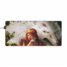 Cargar imagen en el visor de la galería, Princess Mononoke RGB LED Mouse Pad (Desk Mat)
