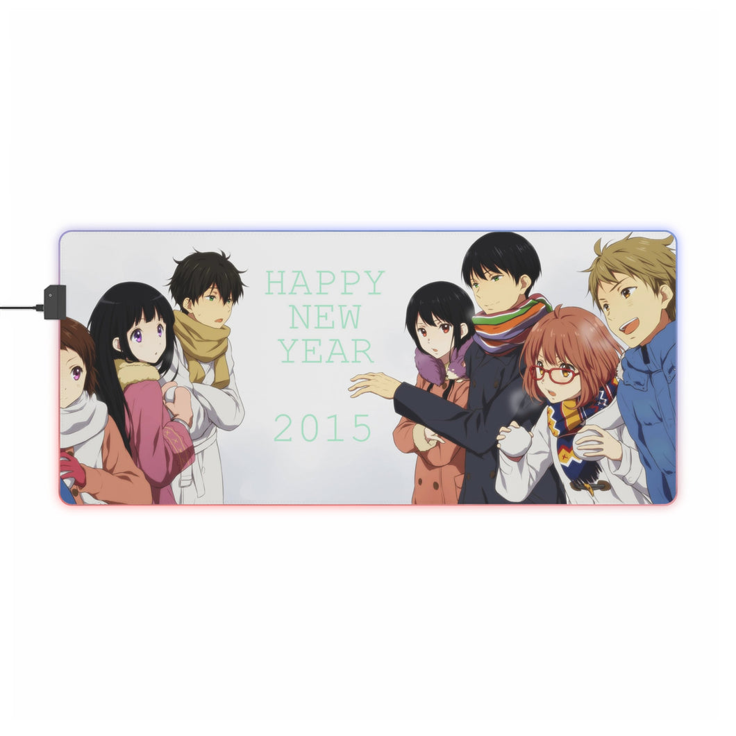 Anime Crossover RGB LED Mouse Pad (Desk Mat)