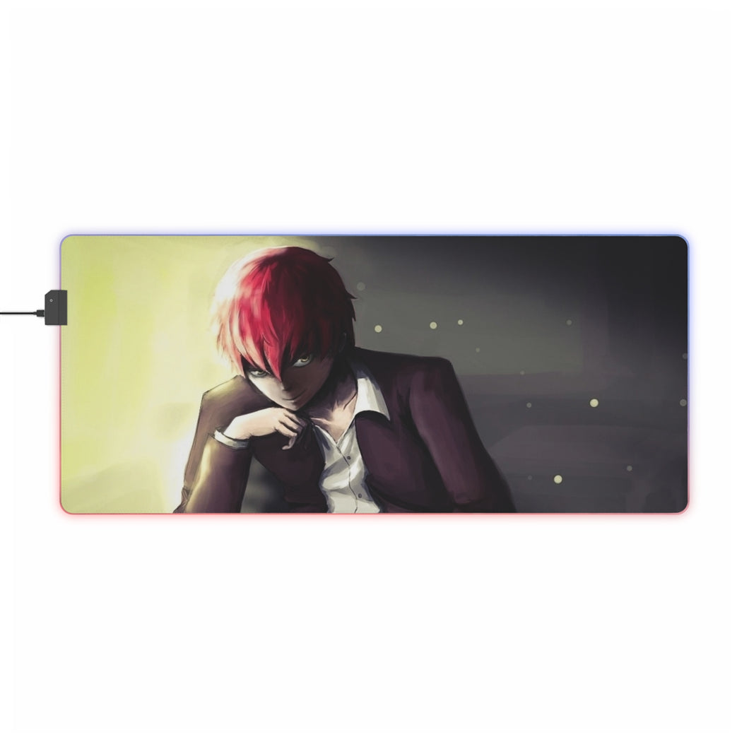 Tapis de souris LED RGB Assassination Classroom Karma Akabane (tapis de bureau)