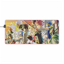 Charger l&#39;image dans la galerie, Tapis de souris LED RGB Fairy Tail Natsu Dragneel, Erza Scarlet, Gray Fullbuster, Lucy Heartfilia, Happy (tapis de bureau)
