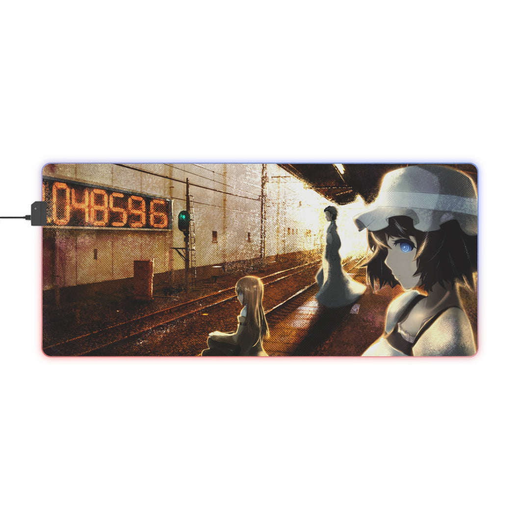 Okabe, Kurisu & Mayuri RGB LED Mouse Pad (Desk Mat)