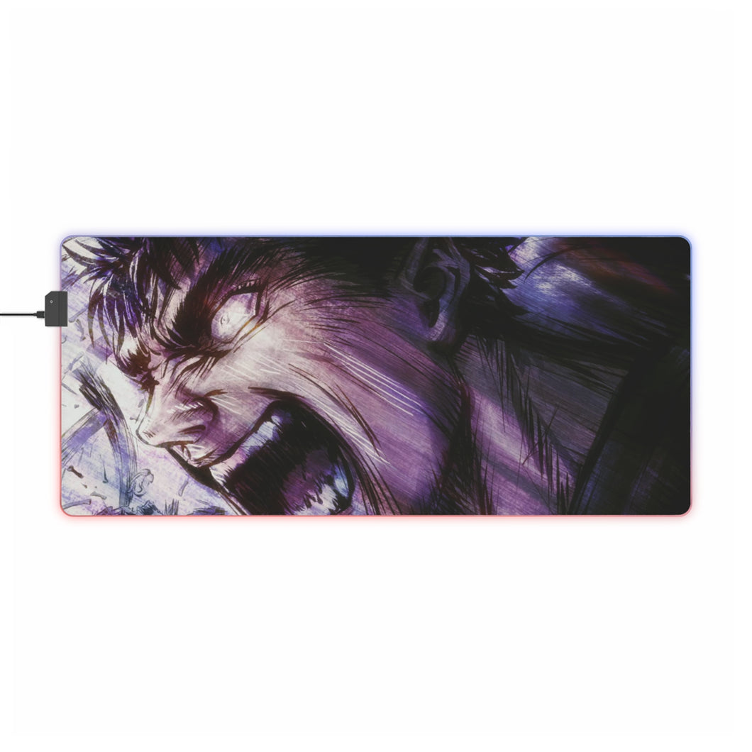 Tapis de souris LED RGB Anime Berserk (tapis de bureau)