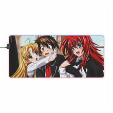 Charger l&#39;image dans la galerie, Tapis de souris LED RGB High School DxD Rias Gremory, Issei Hyoudou, Asia Argento (tapis de bureau)
