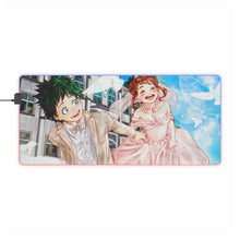 Charger l&#39;image dans la galerie, Tapis de souris LED RVB My Hero Academia Izuku Midoriya (tapis de bureau)
