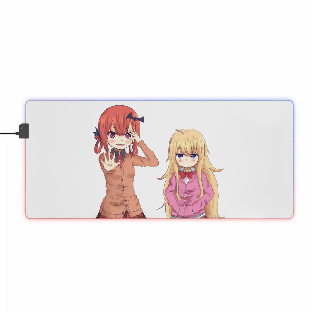 Gabriel DropOut Satanichia Kurumizawa Mcdowell, Gabriel Tenma White RGB LED Mouse Pad (Desk Mat)