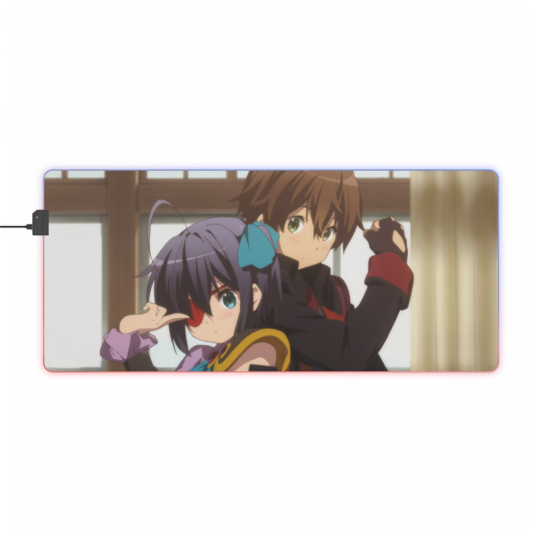 Rikka Takanashi and Yuuta Togashi cosplay RGB LED Mouse Pad (Desk Mat)