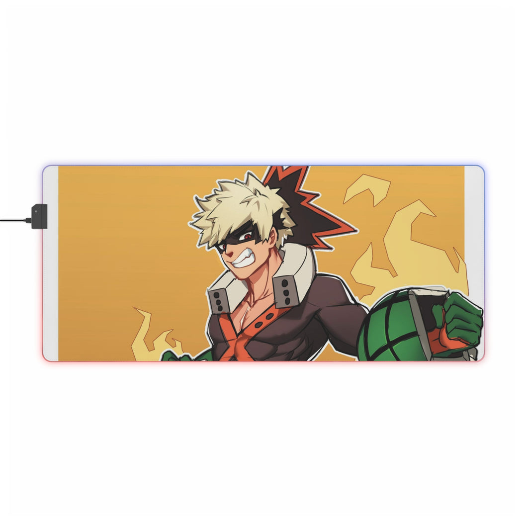 My Hero Academia Katsuki Bakugou RGB LED Mouse Pad (Desk Mat)