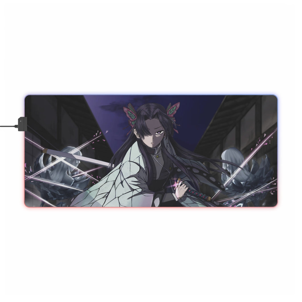 Tapis de souris LED RGB Demon Slayer : Kimetsu No Yaiba (tapis de bureau)