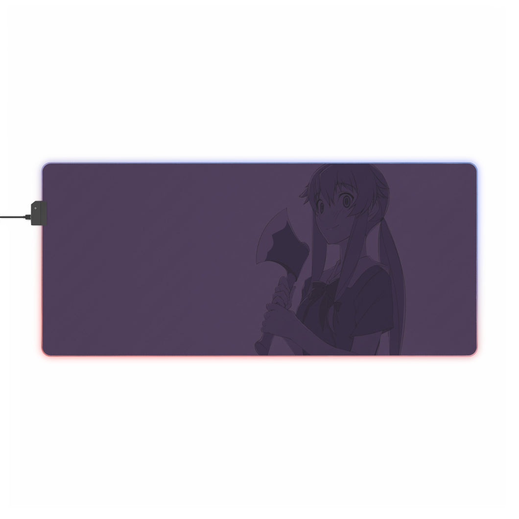 Tapis de souris LED RVB Mirai Nikki Yuno Gasai (tapis de bureau)