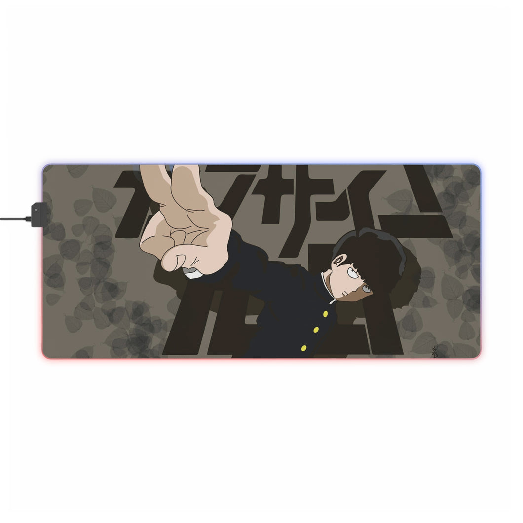 Tapis de souris LED RGB Mob Psycho 100 Shigeo Kageyama (tapis de bureau)