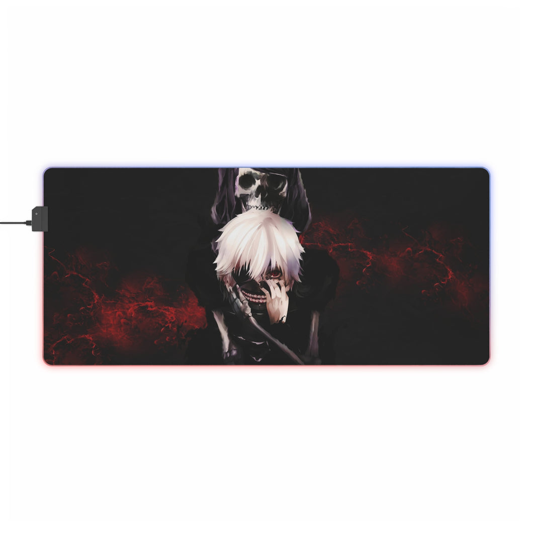 Tapis de souris LED RVB Tokyo Ghoul Ken Kaneki, Touka Kirishima (tapis de bureau)