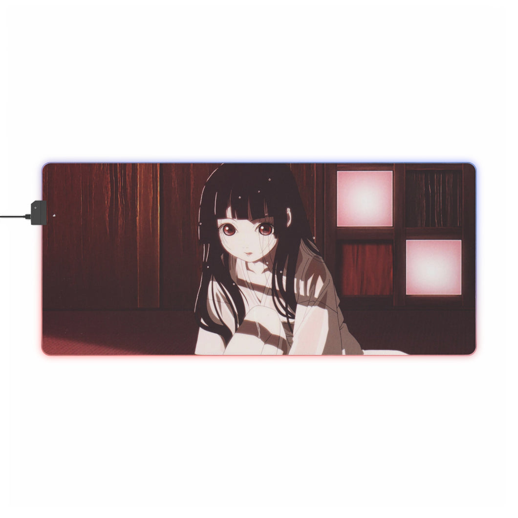 Tapis de souris LED RVB Jigoku Shōjo (tapis de bureau)