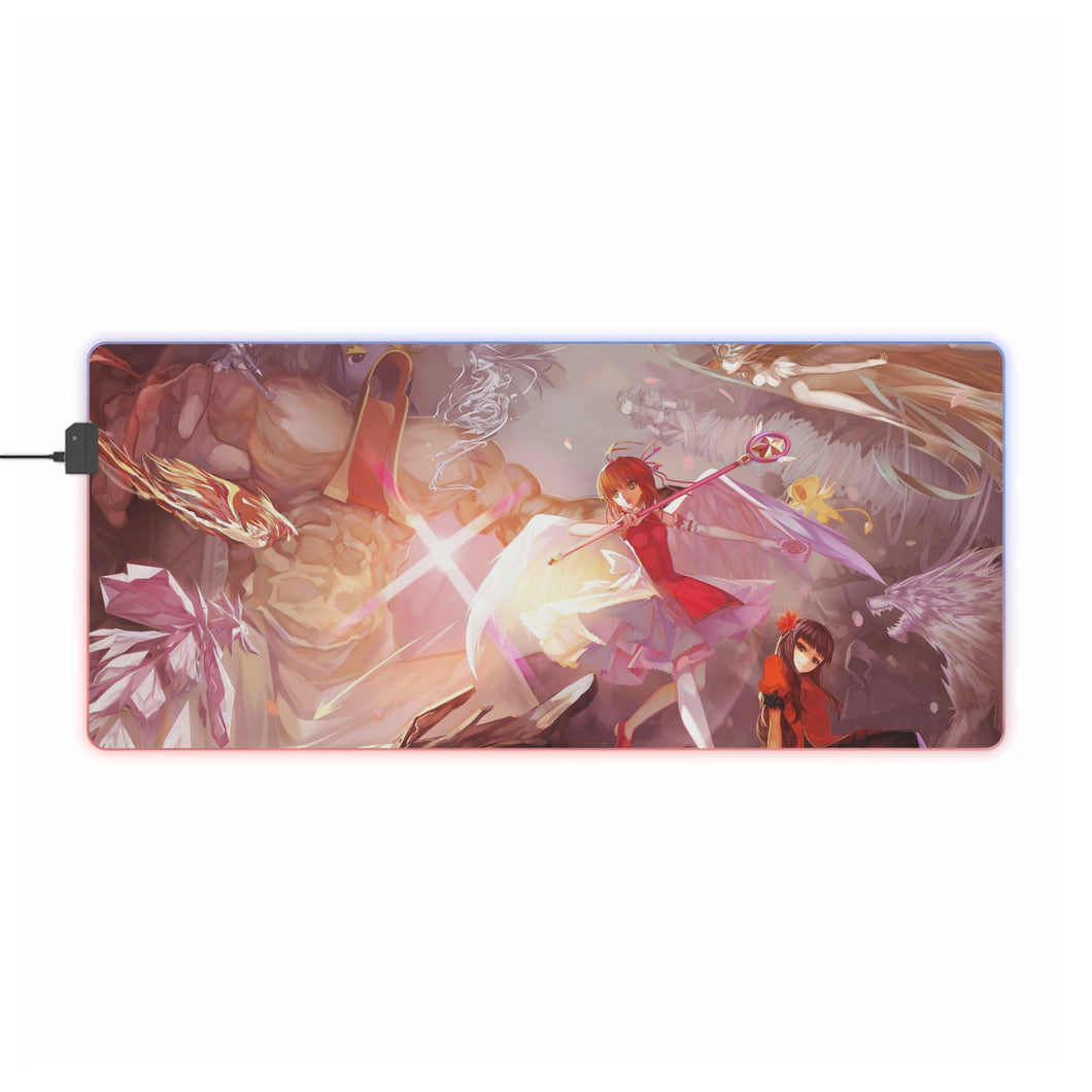 Cardcaptor Sakura Sakura Kinomoto, Tomoyo Daidouji, Keroberos RGB LED Mouse Pad (Desk Mat)