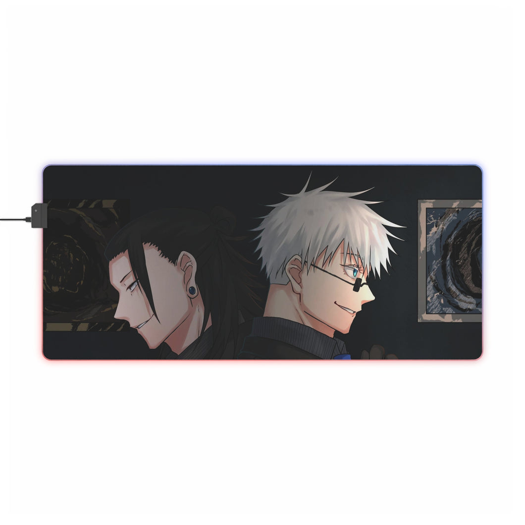 Tapis de souris LED RVB Jujutsu Kaisen (tapis de bureau)