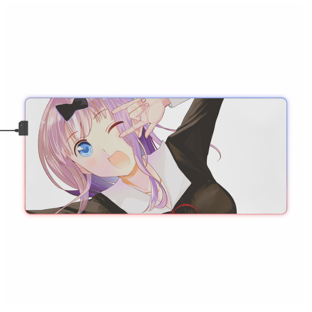 Tapis de souris LED RVB Chika Fujiwara (tapis de bureau)