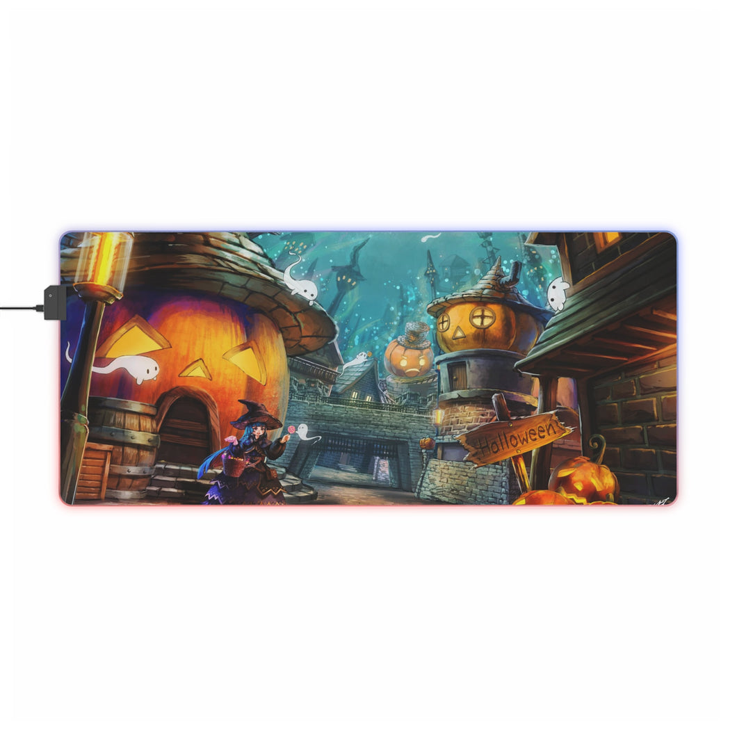 Anime Halloween RGB LED Mouse Pad (Desk Mat)