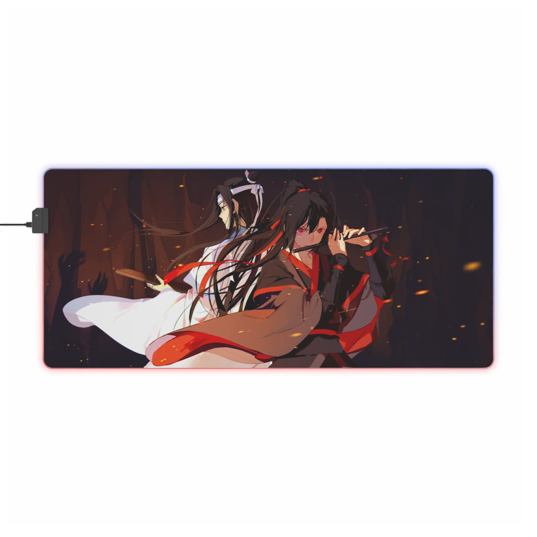 Tapis de souris LED RVB Wei Ying et Lan Zhan (tapis de bureau)