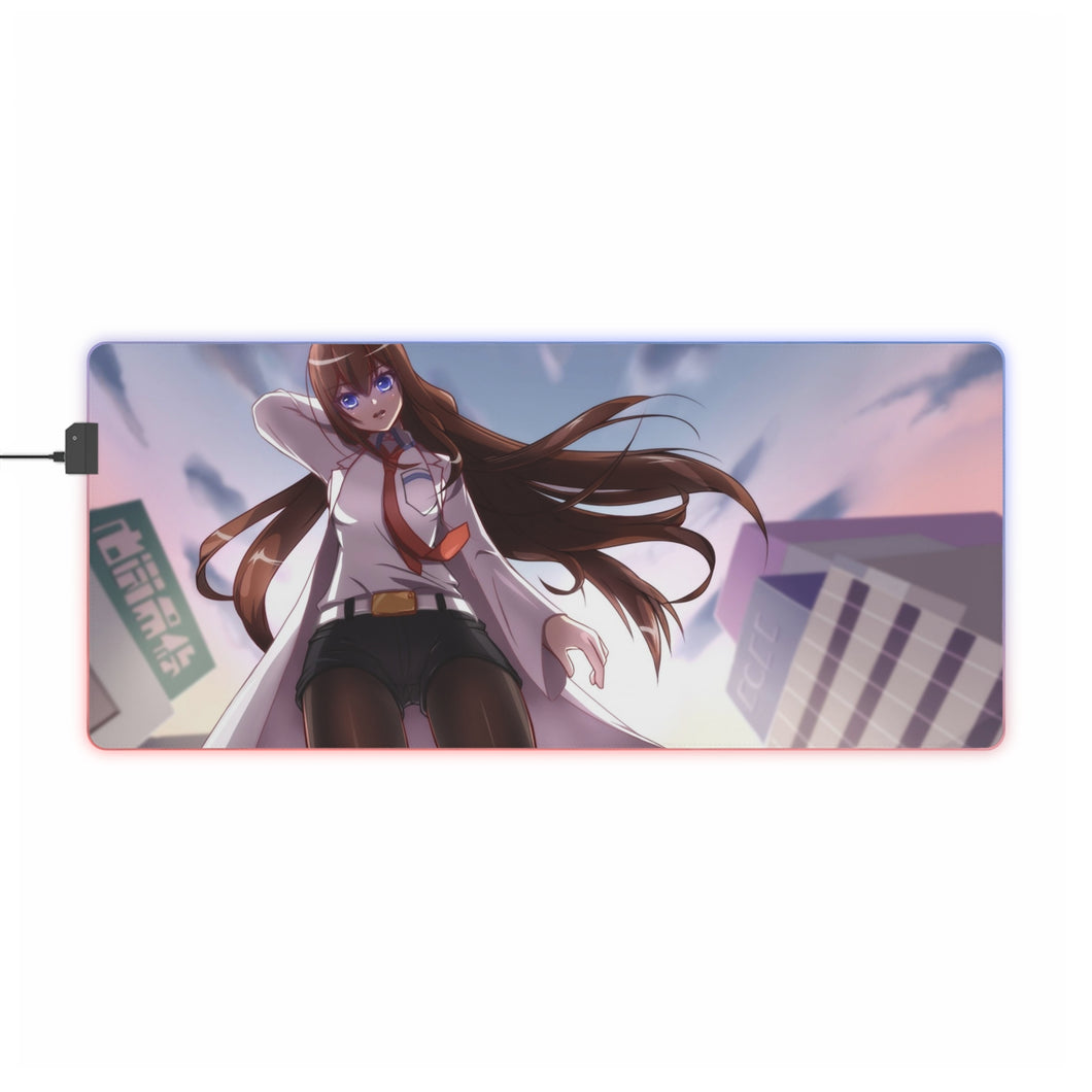 Tapis de souris LED RGB Anime Steins;Gate (tapis de bureau)