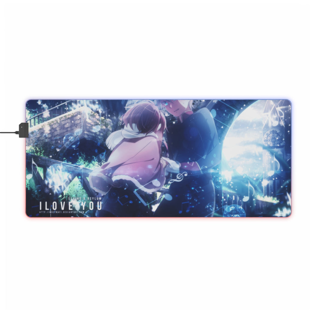 Tapis de souris LED RVB Aldnoah.Zero (tapis de bureau)