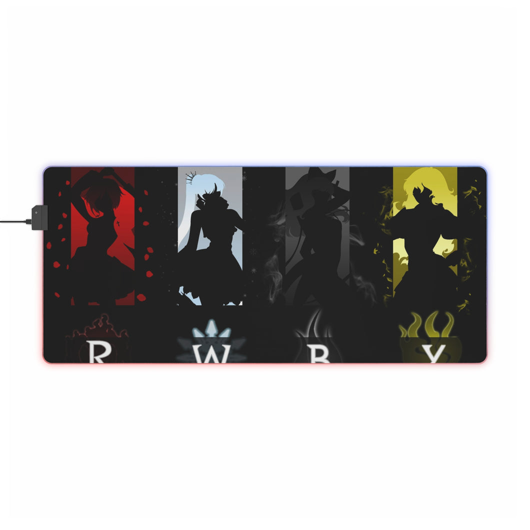 Tapis de souris LED RGB Anime RWBY (tapis de bureau)