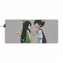 Charger l&#39;image dans la galerie, Tapis de souris LED RVB My Hero Academia Izuku Midoriya, Tsuyu Asui (tapis de bureau)
