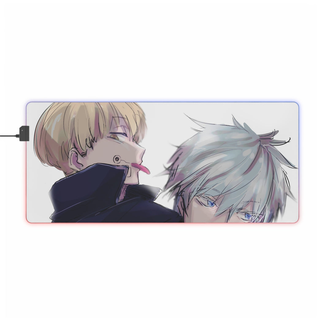 Tapis de souris LED RVB Jujutsu Kaisen (tapis de bureau)