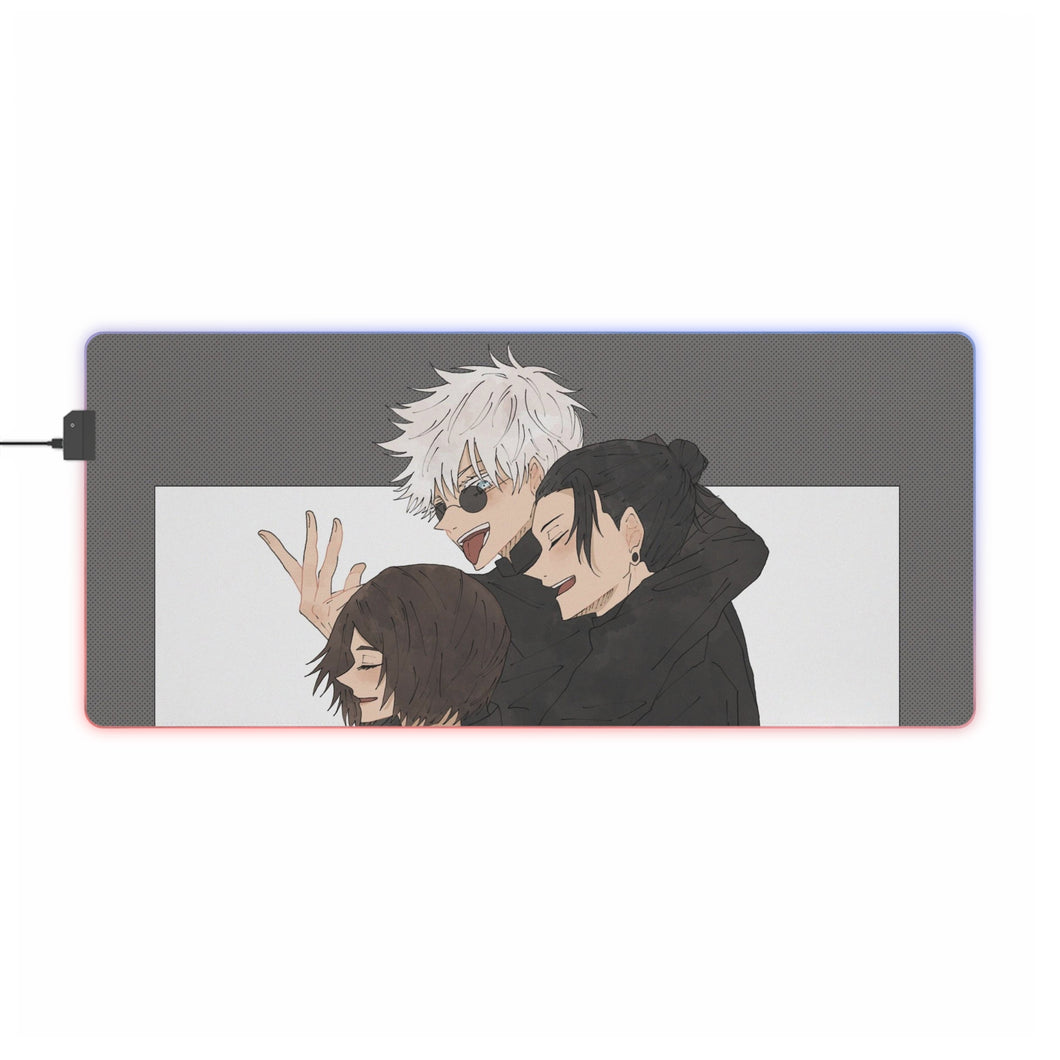 Tapis de souris LED RVB Jujutsu Kaisen (tapis de bureau)