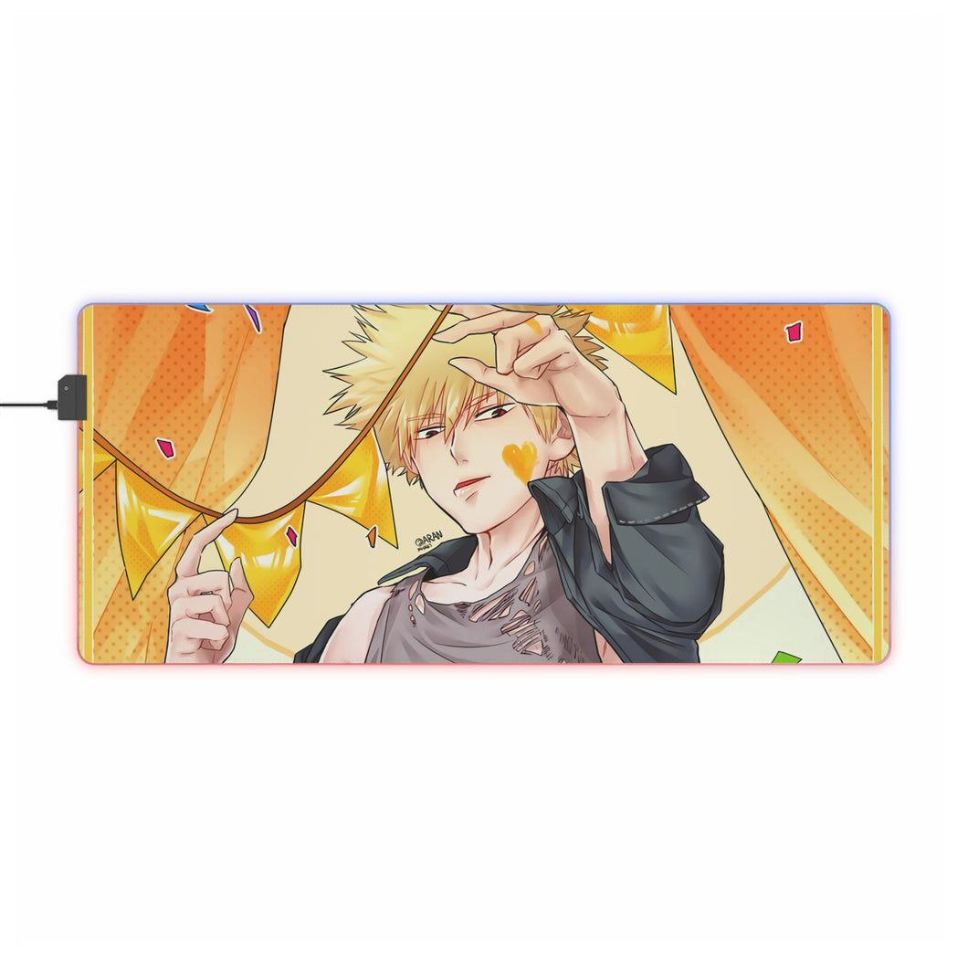 My Hero Academia Katsuki Bakugou RGB LED Mouse Pad (Desk Mat)