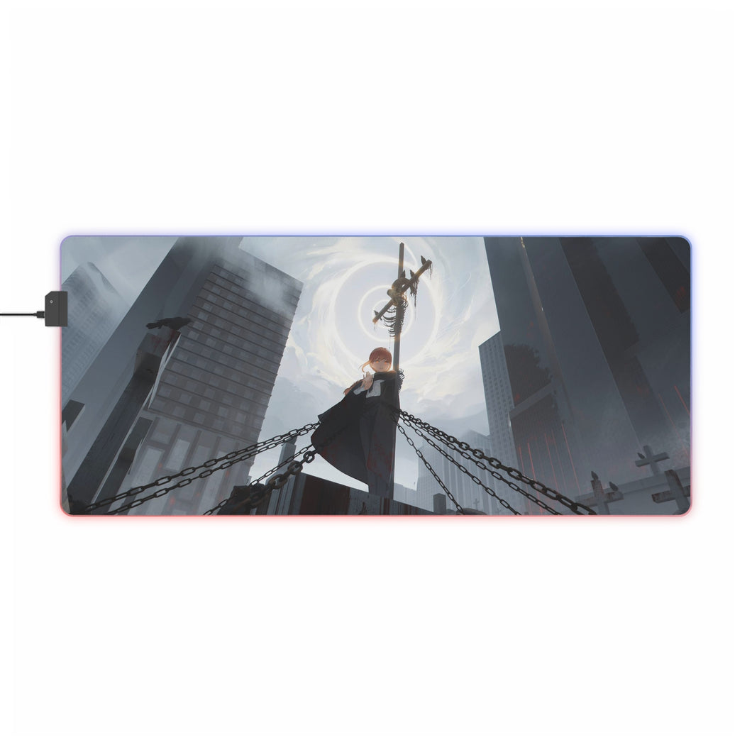 Anime Chainsaw Man RGB LED Mouse Pad (Desk Mat)