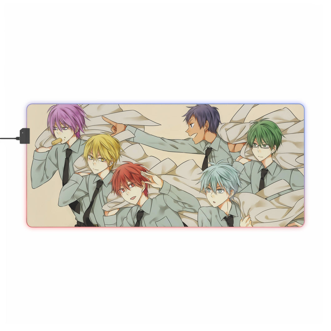 Kuroko's Basketball Tetsuya Kuroko, Daiki Aomine, Atsushi Murasakibara RGB LED Mouse Pad (alfombra de escritorio)