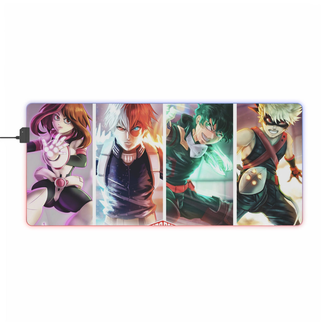 Ochaco / Todoroki / Midoriya / Bakugo RGB LED Mouse Pad (Desk Mat)