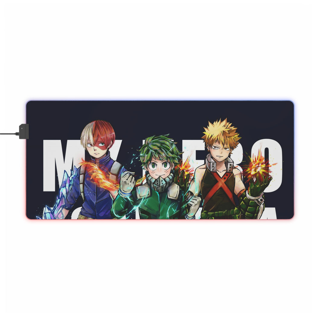 My Hero Academia Izuku Midoriya, Katsuki Bakugou RGB LED Mouse Pad (Desk Mat)